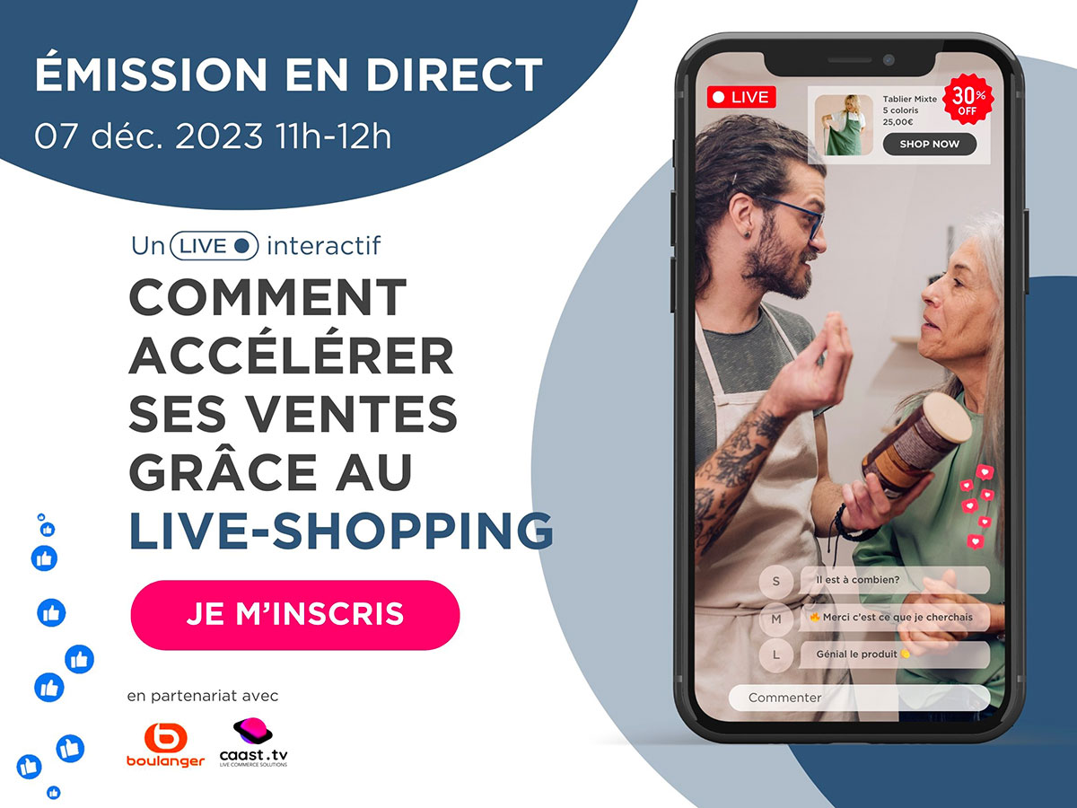 inscription emission live shopping
