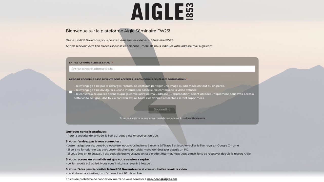 Plateforme Aigle Secure Stream