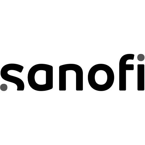 logo noir sanofi studio de production video lille