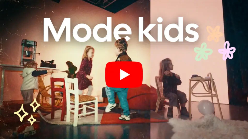 tournage video mode enfant