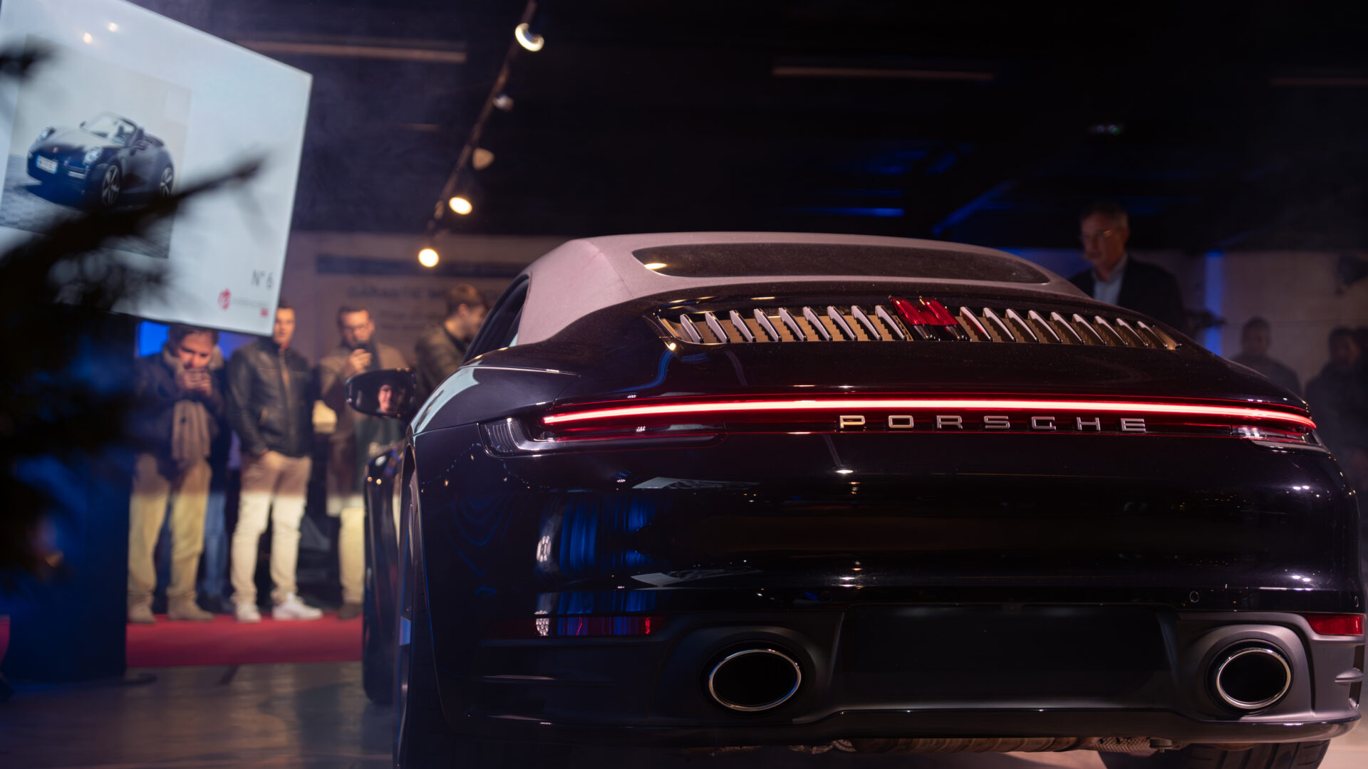 captation video arriere porsche