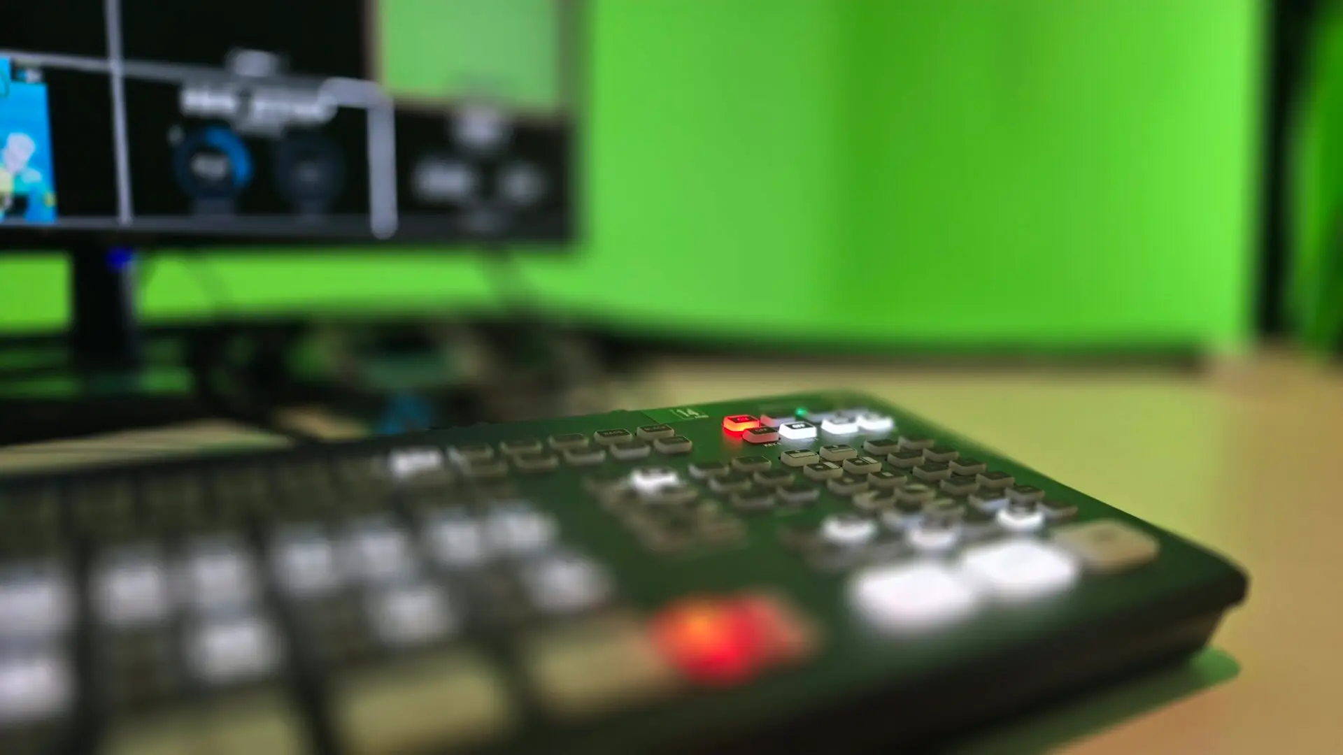 regie installation audiovisuelle studio fond vert