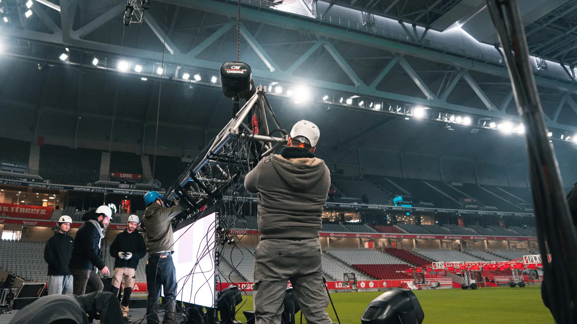 ecran led evenement entreprise stade pierre mauroy