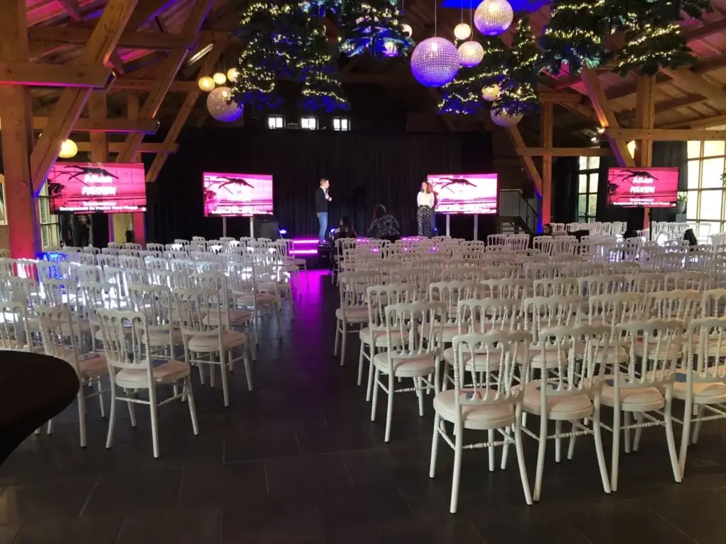 Salle des vœux d’entreprise RTE à la Ferme des Templiers