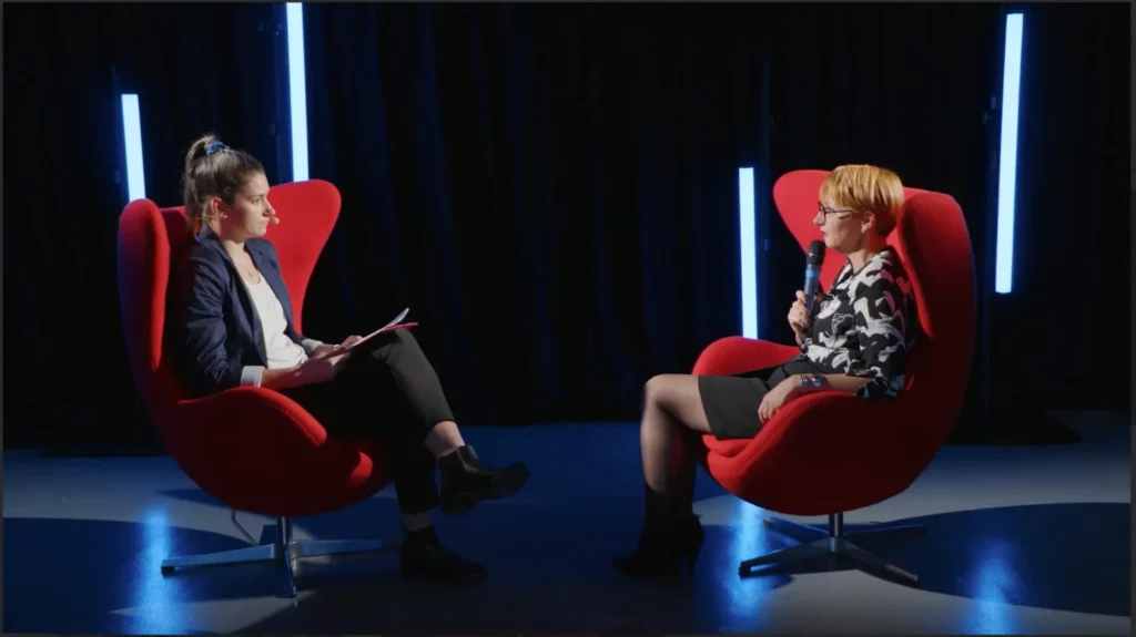 Séquence interview en fauteuils pour les vœux digitaux Sergic