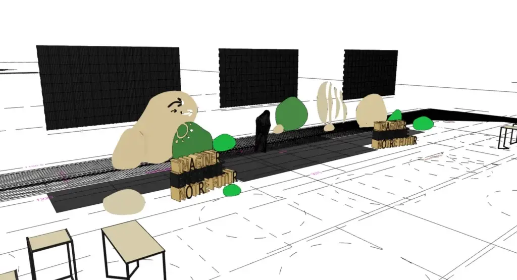 Scénographie 3D de la scène Vision LMFR