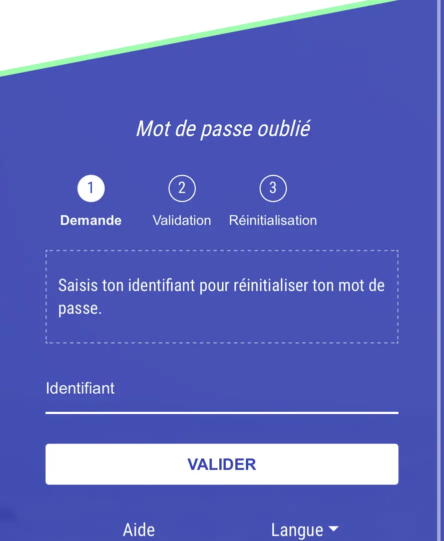 Décathlon application mot de passe oublié SSO