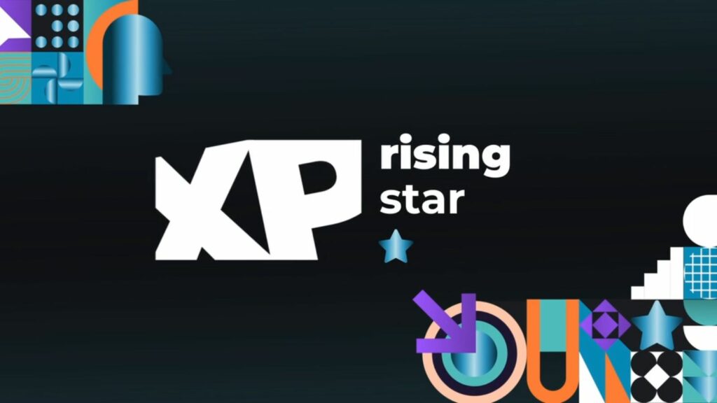 Jingle motion design ADEO XP : gros plan sur le logo XP Rising Star