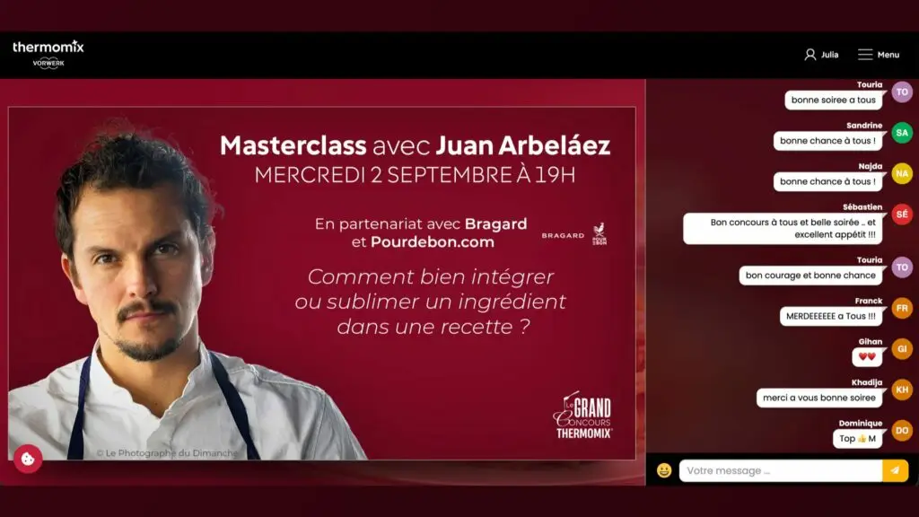 Masterclass en direct avec Juan Arbeláez et chat des participants