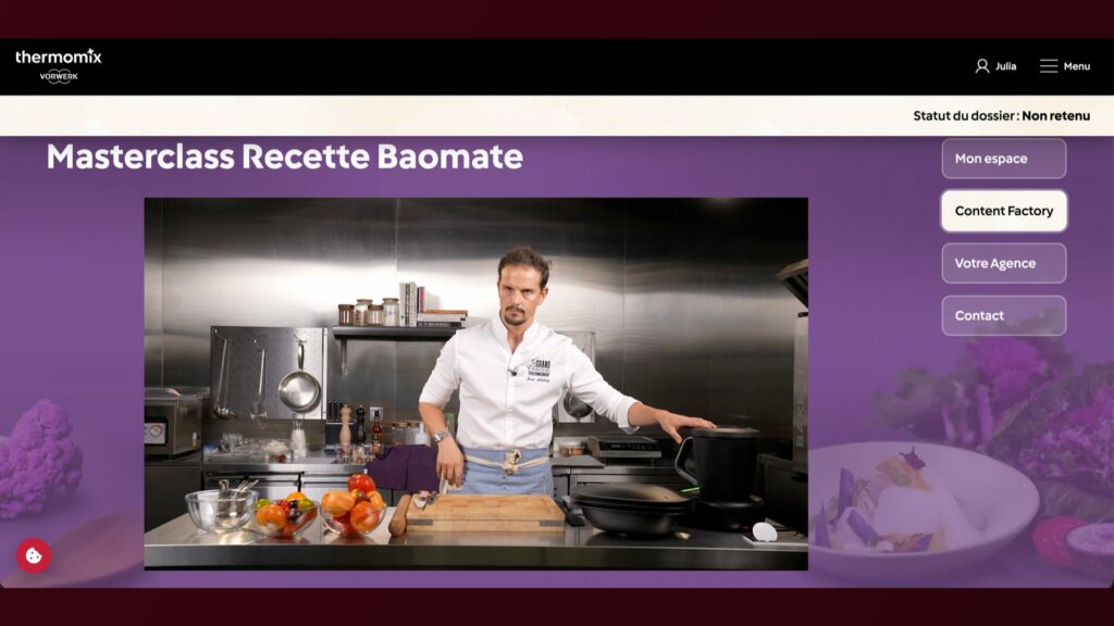 Replay de la masterclass recette dans la Content Factory Thermomix
