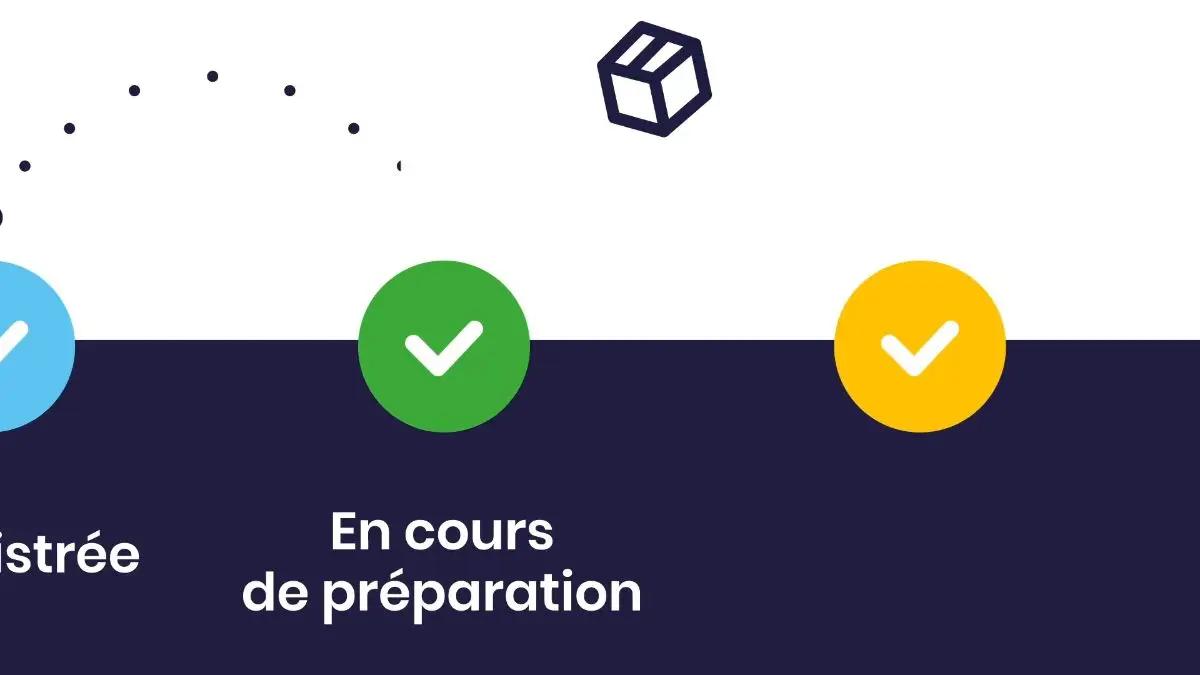 Motion design espace client : suivi des statuts de commande
