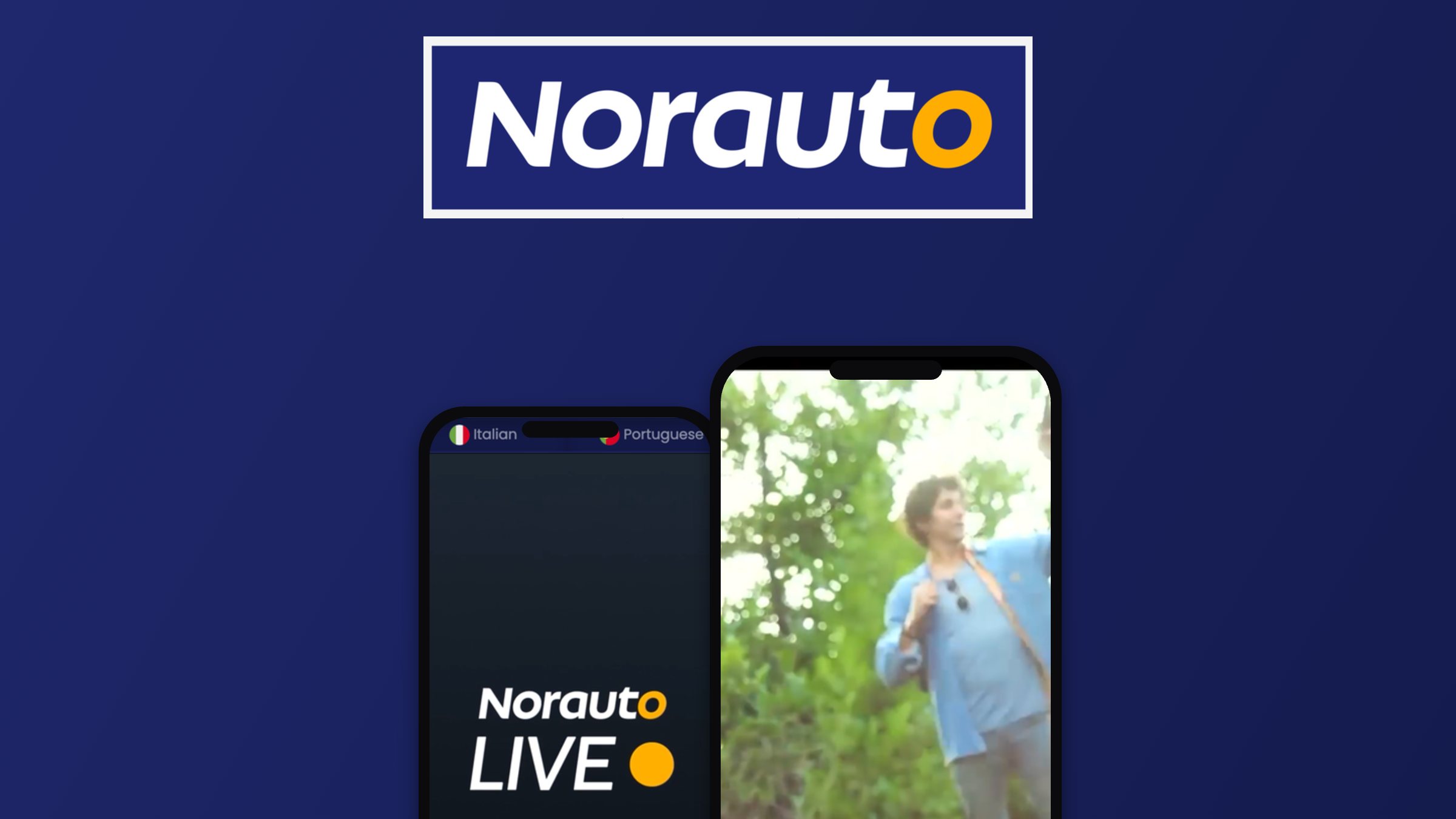 Plateforme événementielle multilingue Norauto Live sur smartphone