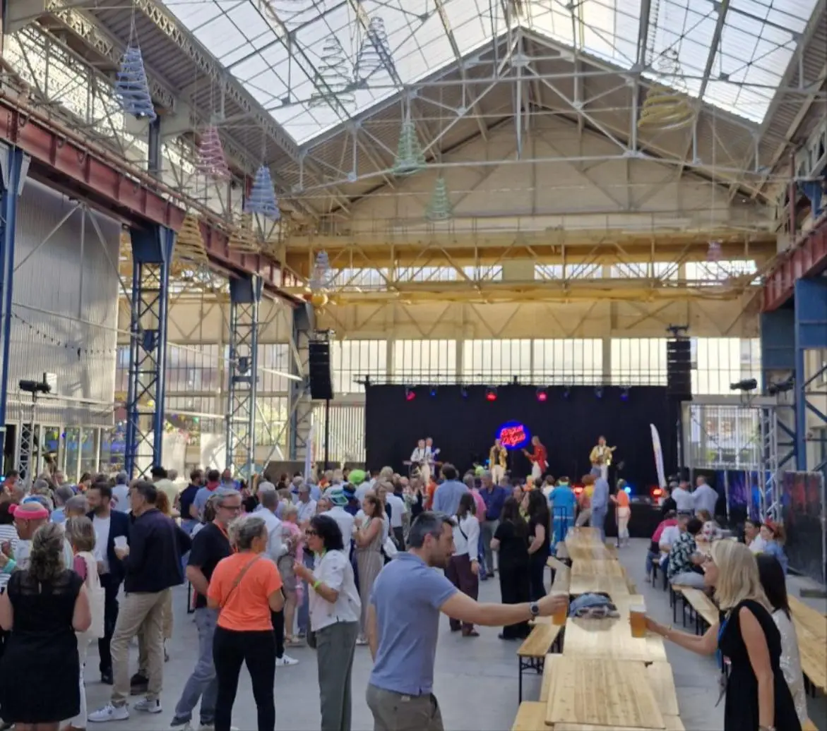 Ambiance de la soirée de clôture à Fives Cail lors du 40e anniversaire de Réseau Entreprendre
