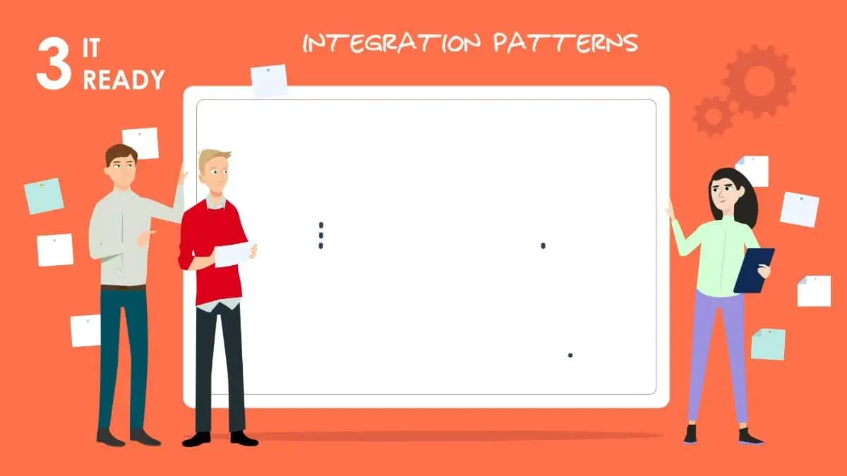 Vidéo motion design Auchan : étape IT Ready avec personnages et schéma d’architecture