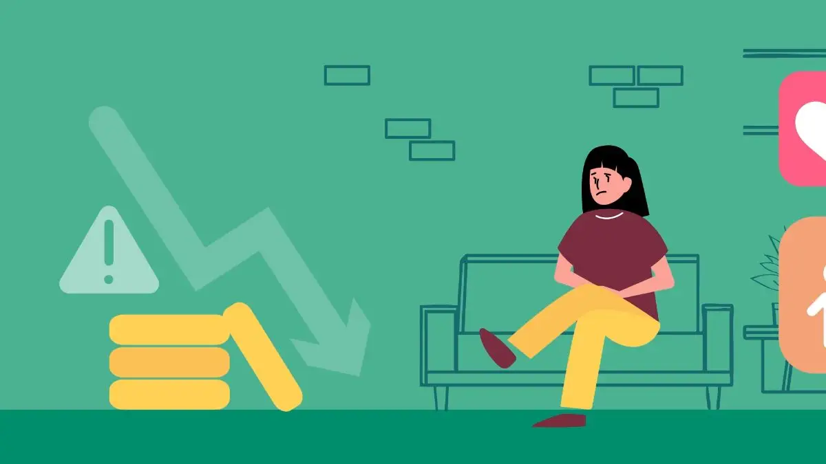 Vidéo motion design Espace Solidarité : situation 3, une cliente confrontée à des difficultés financières