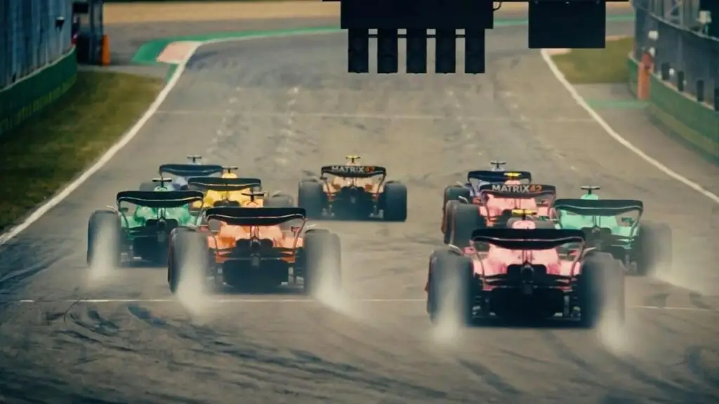 Aftermovie Matrix42 : départ de course de Formule 1 aux couleurs de Matrix42