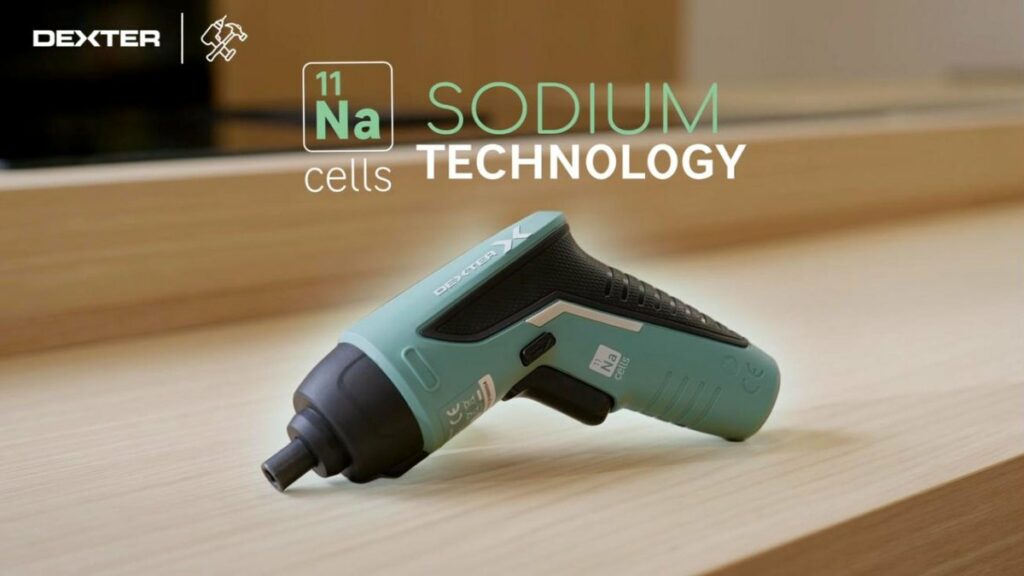 Vidéo publicitaire Dexter : tournevis électrique à batterie sodium en plan produit