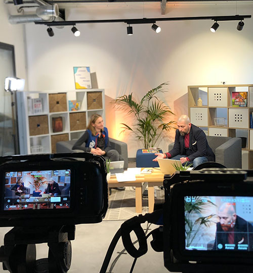 tournage de live shopping